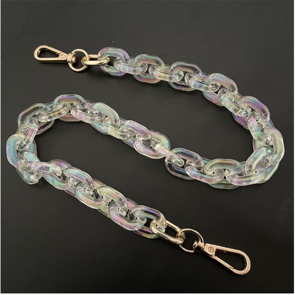 Dây Xích Đeo Túi Xách Thay Thế Bằng Acrylic Màu Đen