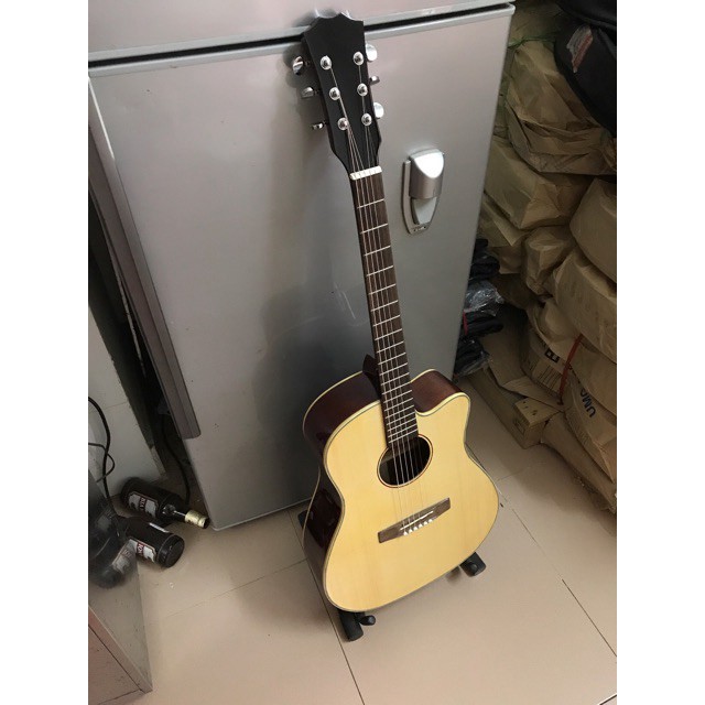 [Giảm Giá] Guitar Acoustic A25 gỗ Hồng Đào kỹ. Có Ty chỉnh cần. TẠI XƯỞNG ĐÀN HN