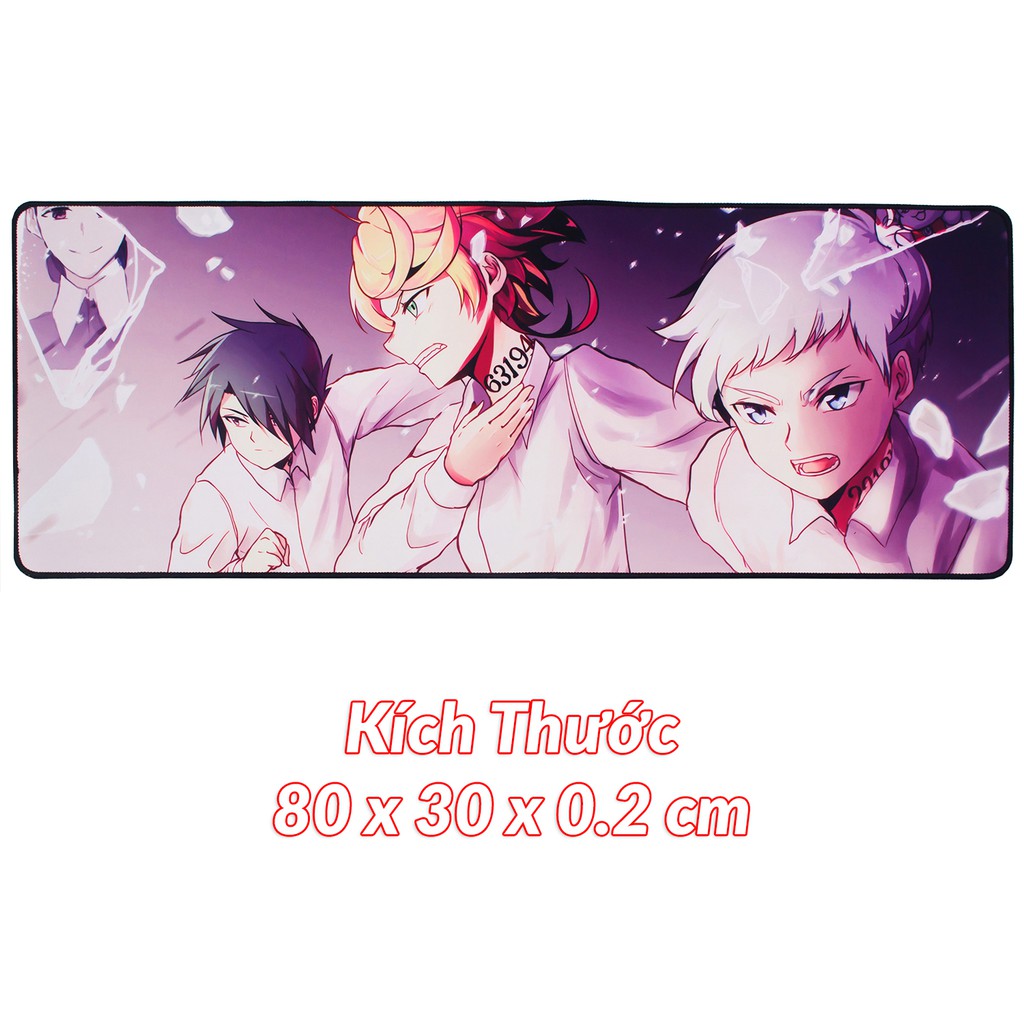 Lót chuột anime 80x30cm - Yakusoku no Neverland [AAM] [PGN43]