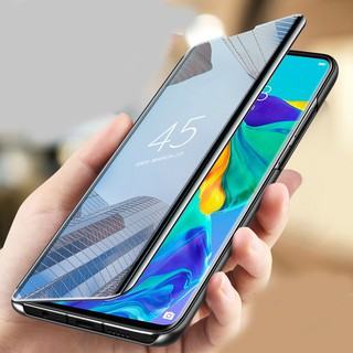 Ống điện thoại cứng nắp gập tráng gương trong suốt thông minh sang trọng cho XIAOMI MI 10 / 10 PRO