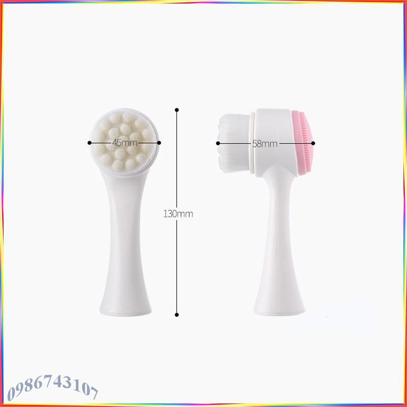 Bàn chải rửa mặt 2 đầu silicone ACR29 | BigBuy360 - bigbuy360.vn