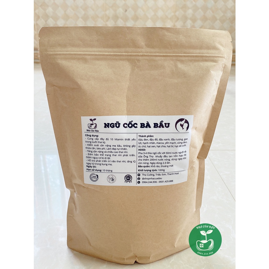 1KG Ngũ Cốc Bà Bầu Cao Cấp Chuẩn Nhà Làm 16 Loại Hạt Dinh Dưỡng (Có ĐKKD + GCN ATTP)