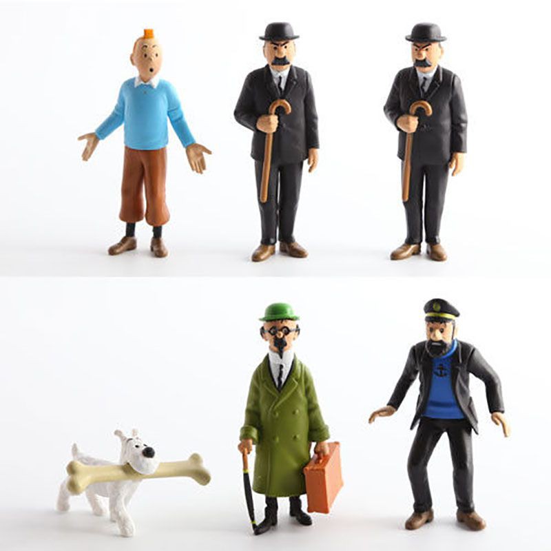 Set 6 Mô Hình Nhân Vật Phim Hoạt Hình Tintin