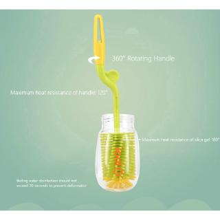 Bàn chải silicone làm sạch bình sữa em bé