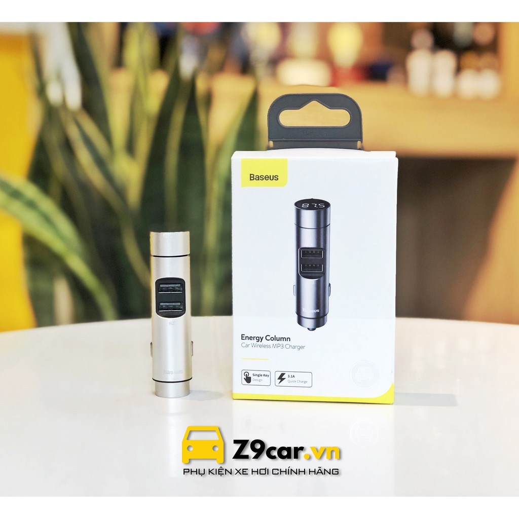 Tẩu sạc đa năng Baseus BS-01 Energy Column nghe nhac qua USB/Kết nối Bluetooth