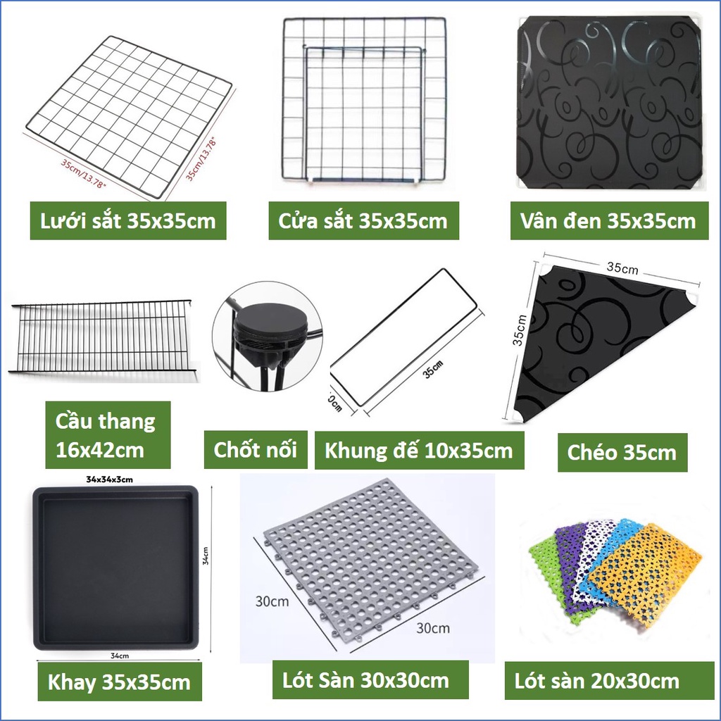 (Bán lẻ theo miếng) Lưới ghép chuồng chó dùng ghép quây chó hoặc lắp ghép kệ trang trí