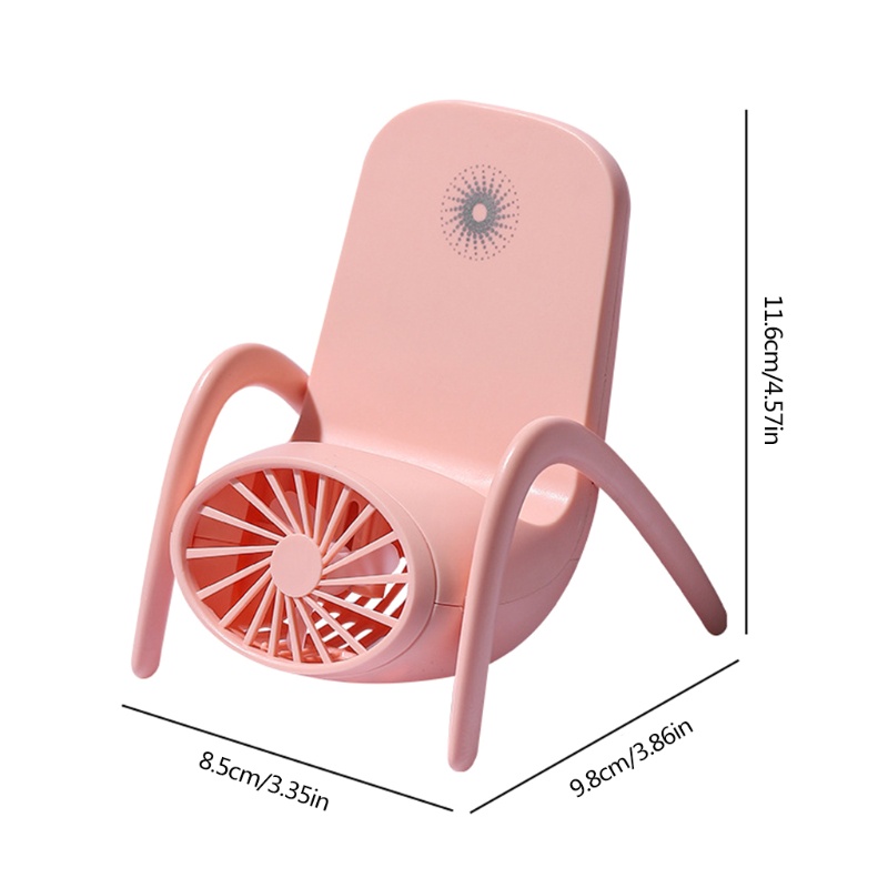 Quạt Cầm Tay Mini Có Đế Sạc USB Tiện Lợi Dành Cho Mùa Hè