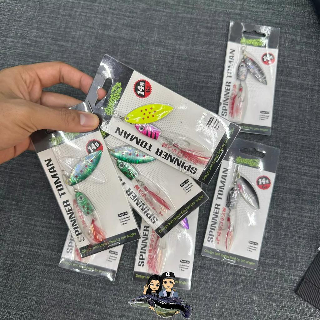 Mồi câu chuyên lure Spiner Toman