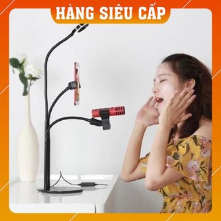 Micro Live Stream C7 + Hát Karaoke Trên Điện Thoại Hỗ Trợ thu âm - chính hãng - BH 3 tháng