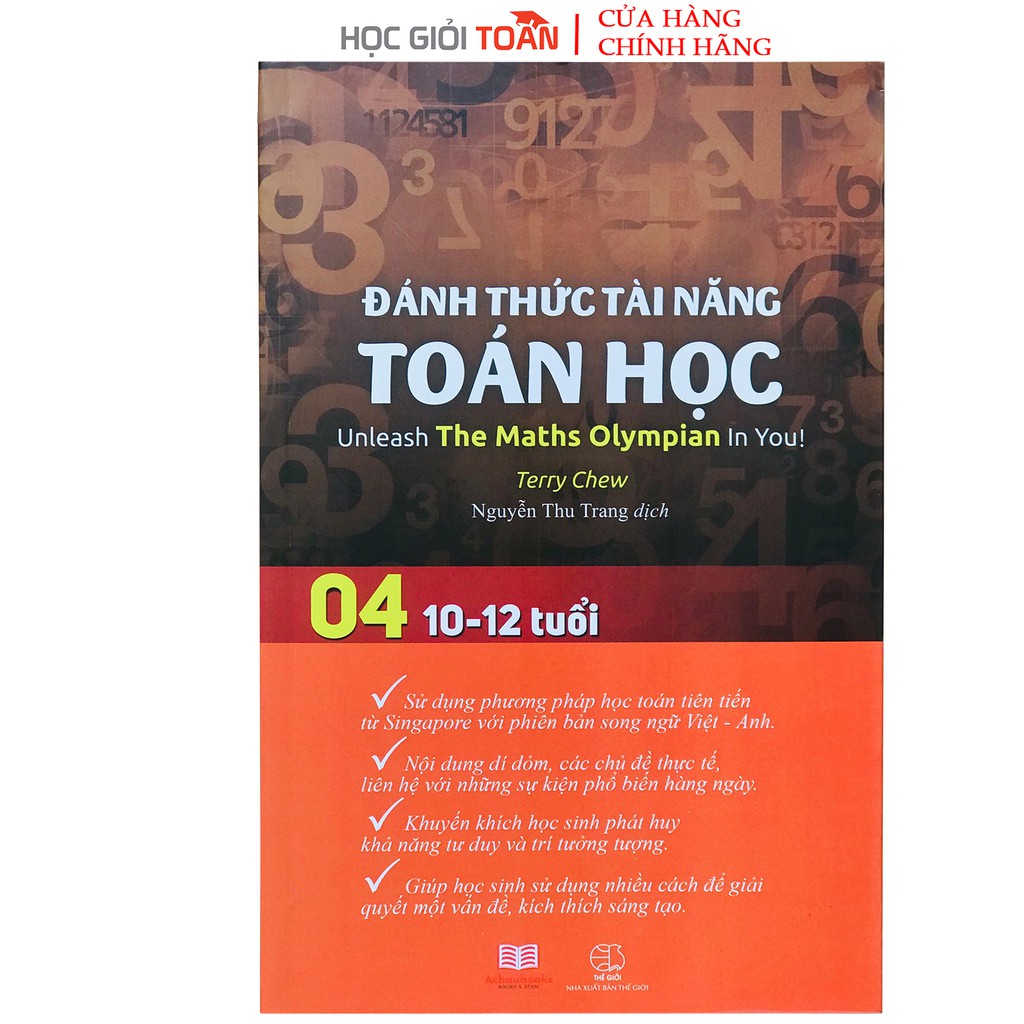 [Mã BMBAU50 giảm 7% đơn 99K] Sách : Đánh Thức Tài Năng Toán Học 4 - Toán Song Ngữ Singapore( 10 - 12 tuổi )