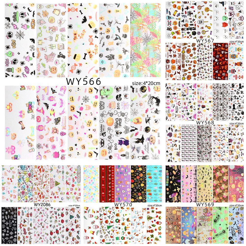 Túi 10 Sticker Dán Móng Nghệ Thuật Họa Tiết Giáng Sinh