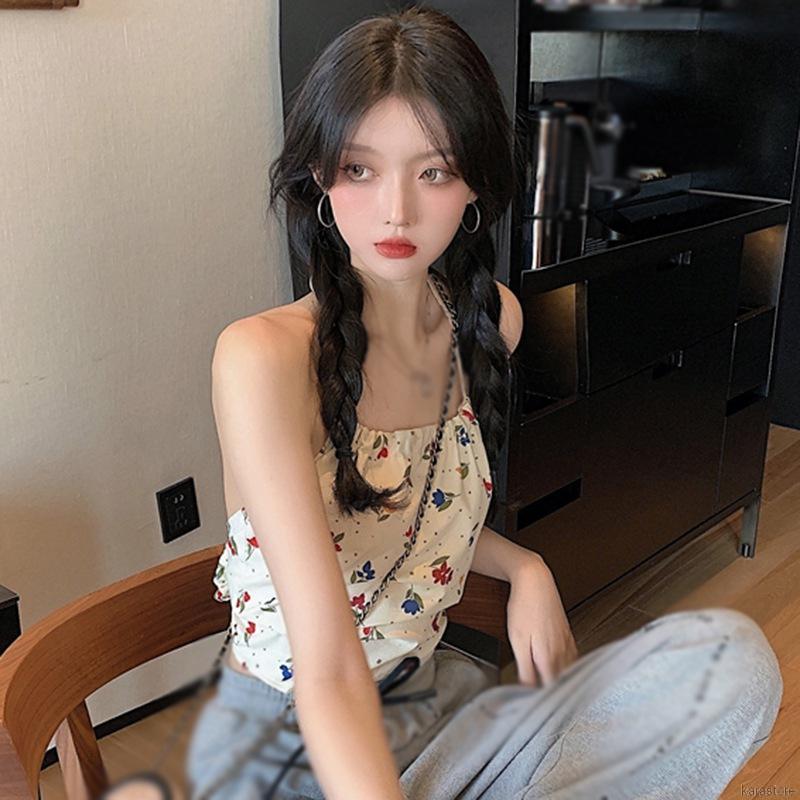 Áo yếm thiết kế buộc dây sau lưng phong cách mùa hè thời trang cho nữ | BigBuy360 - bigbuy360.vn