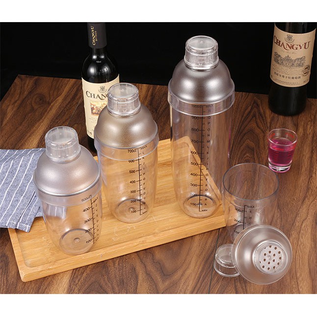 Bình Lắc Cocktail Shaker 530ml Nhựa Pha Chế Trà Sữa , Cocktail , Cafe