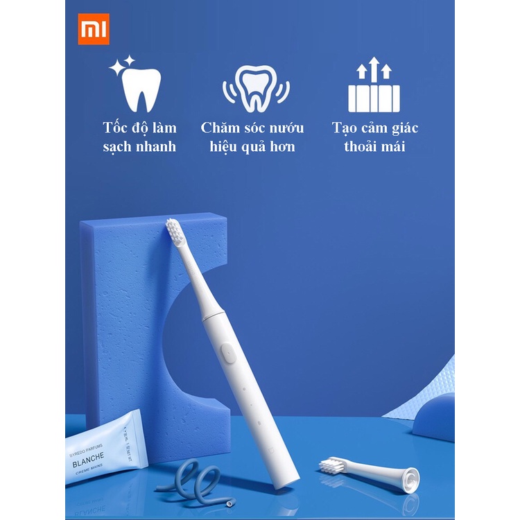 Bàn Chải Điện Xiaomi Mijia T100 - Bàn Chải Đánh Răng Điện Rung Sóng Ấm