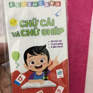 Thẻ flashcard chữ cái và chữ ghép