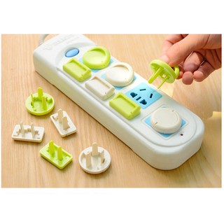 Bịt ổ điện 2 chân 3 chân cao cấp chống giật nhỏ gọn chắc chắn bảo vệ an toàn cho bé AT01