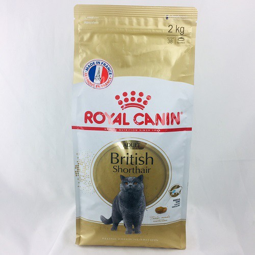 [CHÍNH HÃNG] ROYAL CANIN BRITISH SHORTHAIR ADULT - THỨC ĂN CHO MÈO ANH LÔNG NGẮN TRƯỞNG THÀNH - GÓI 2KG