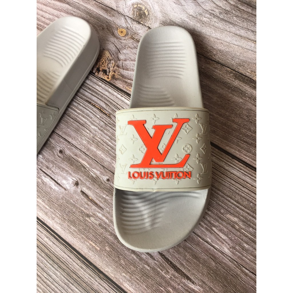 Dép quai ngang nam in họa tiết chữ nhiều màu đế cao su bền đẹp trẻ trung năng động