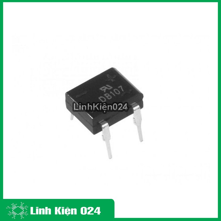 Diode cầu 1A DB107 chân cắm chân dán