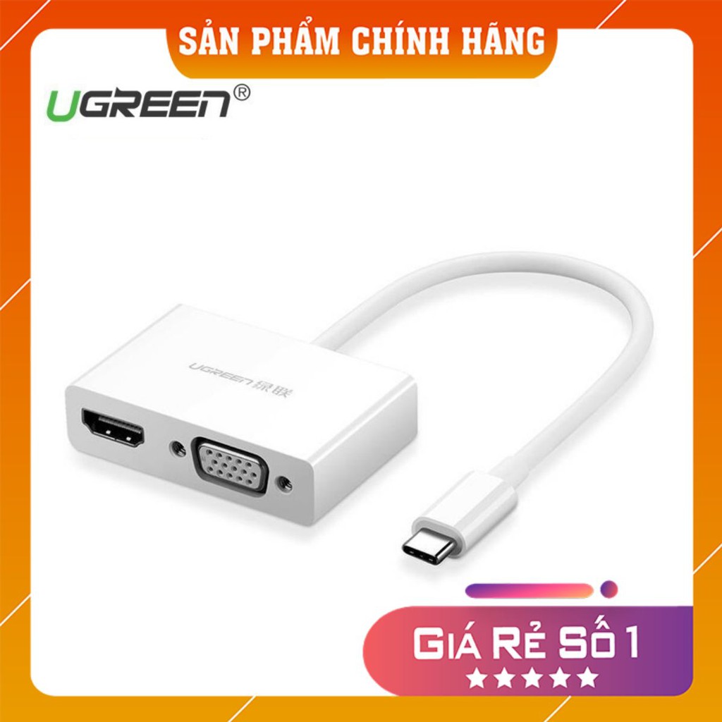 Cáp Chuyển USB Type C to HDMI và VGA Cao Cấp Ugreen 30843 - UG30843