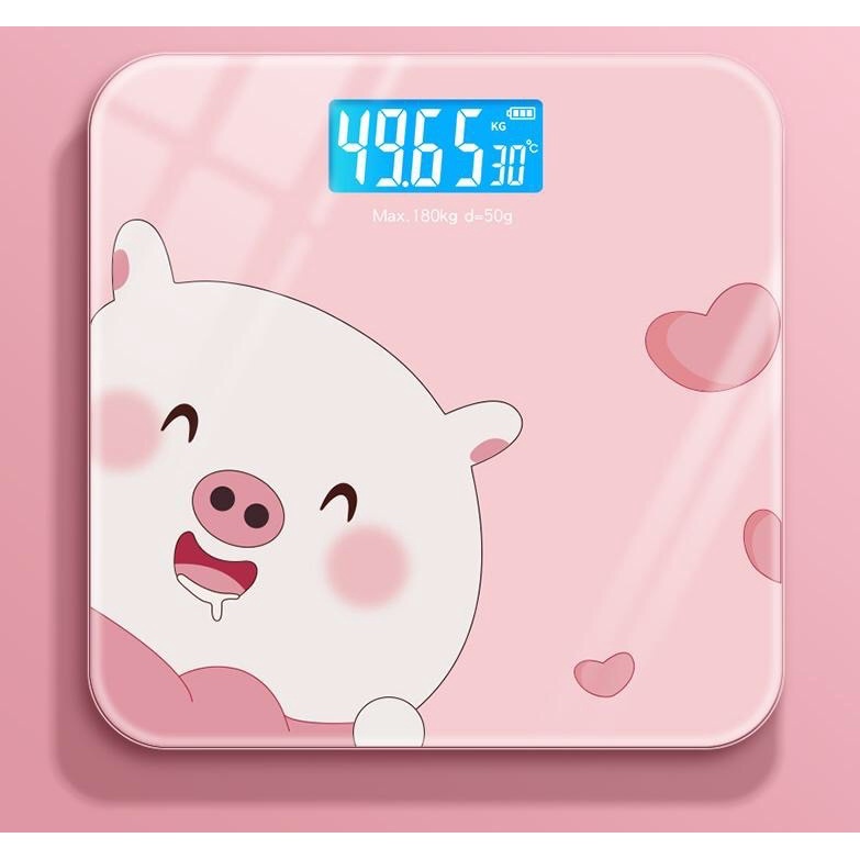 Cân Điện Tử Theo Dõi Sức Khoẻ, Tặng Kèm Pin - Một Lần Thay Dùng Được Cả Năm, Cân Tối Đa 200kg