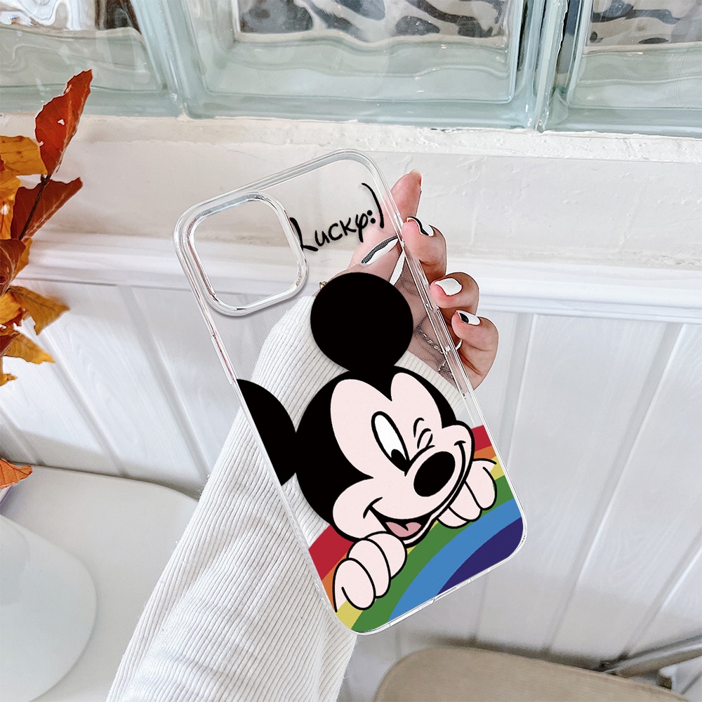 DISNEY Ốp Điện Thoại Tpu Mềm Chống Sốc In Hình Mickey / Minnie Cho iPhone 11 12 13 pro max XS X XR XSMax 7 8 6 6s plus 5 4 SE 2020