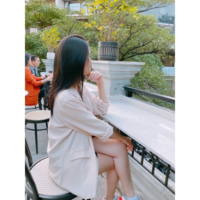 Áo blazer 1 khuy nắp túi. | BigBuy360 - bigbuy360.vn