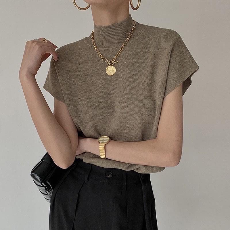 Áo croptop len ôm cổ | BigBuy360 - bigbuy360.vn