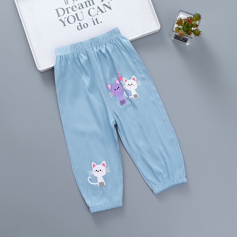 Quần Legging Mỏng Dáng Rộng Chống Muỗi Phong Cách Mới Cho Bé Gái
