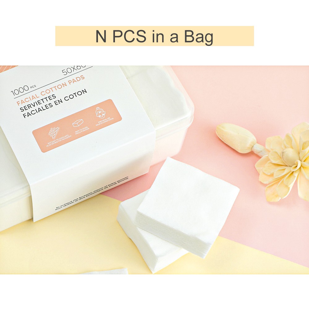 Hộp bông tẩy trang đa năng cao cấp 1000 miếng cotton Miniso - Hàng chính hãng