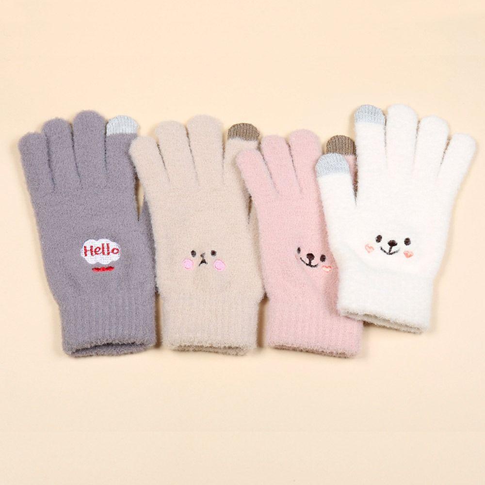 MIHAN1 Găng Tay Lái Xe Cảm Ứng Màn Hình Dễ Thương