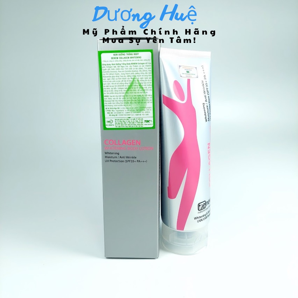Dưỡng Thể Trắng Da Nâng Tone Tức Thì Benew Collagen Whitening Body Lotion 200ml