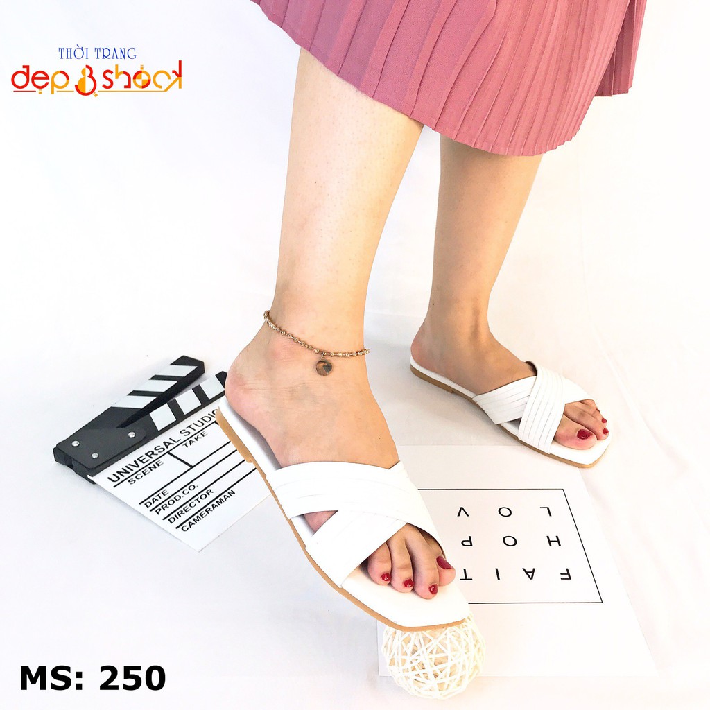 [Hình thật] Dép bigsize nữ đẹp, dép ngoại cỡ có từ size 33 đến 43 depvashock MS250