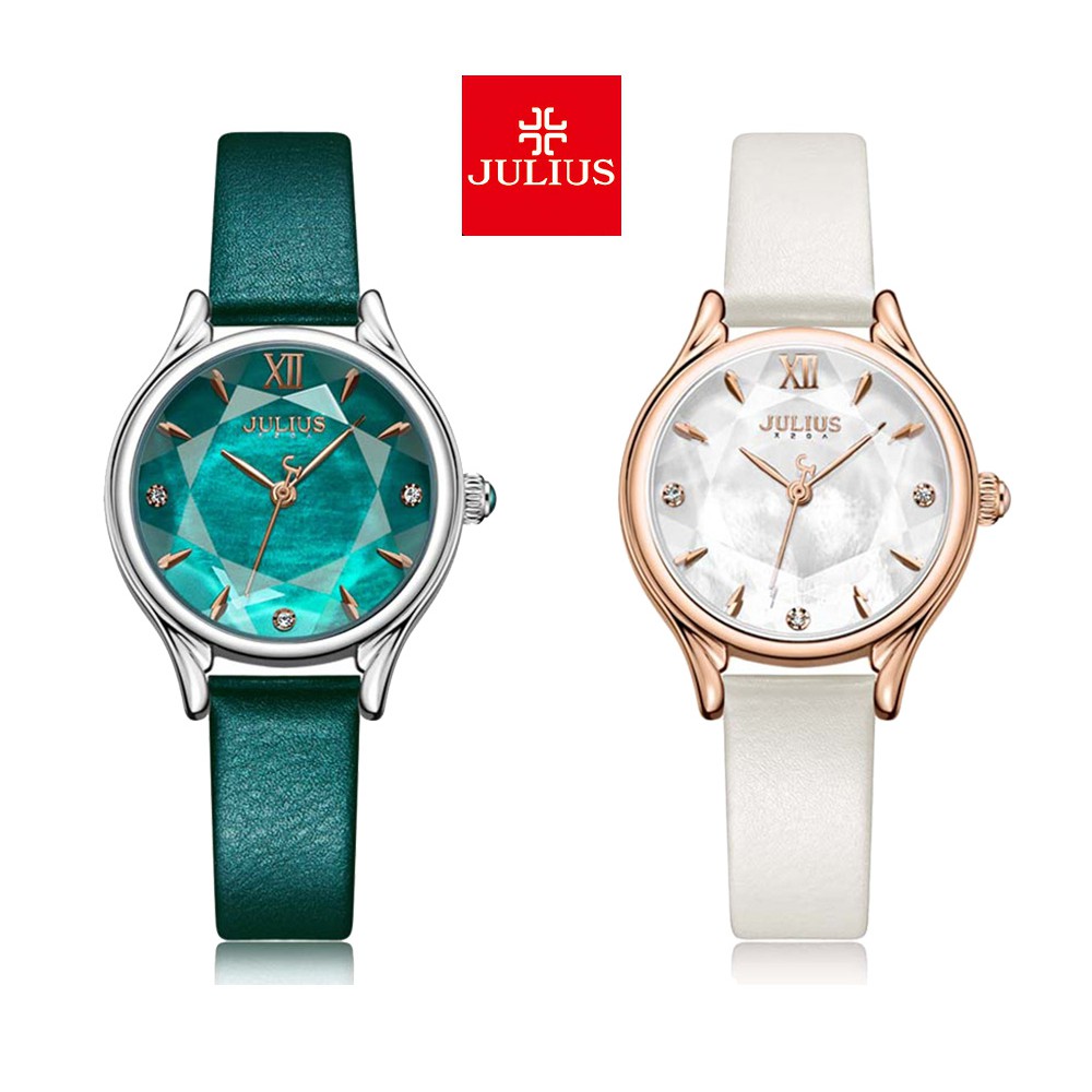 Đồng hồ nữ Julius Hàn Quốc JA-1154 dây da cá tính