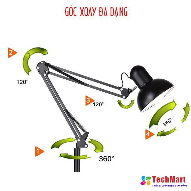 Đèn bàn kẹp Pixar, 2 kích cỡ, tặng bóng LED Rạng Đông chống cận chính hãng