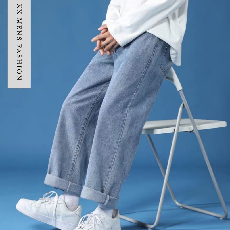 Quần jeans, Quần baggy nam, Dáng suông rộng TR01 phong cách hàn quốc hot 2021-Trend Clothing!