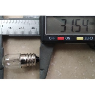 Bóng đèn sợi đốt E12 18V 0.11A đuôi xoáy 12mm