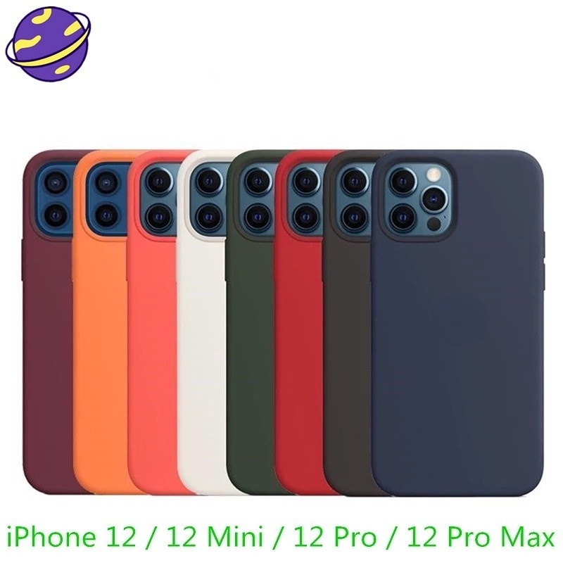 Ốp Điện Thoại Silicon Từ Tính Màu Trơn Cho IPhone 12 13 Pro Max