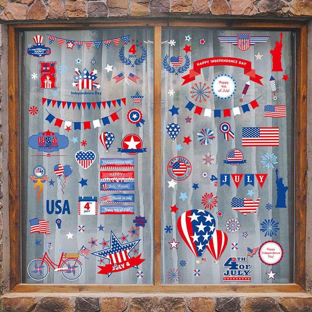 CONOPERY Miếng Dán Tường Trang Trí In Chữ 4th Of July
