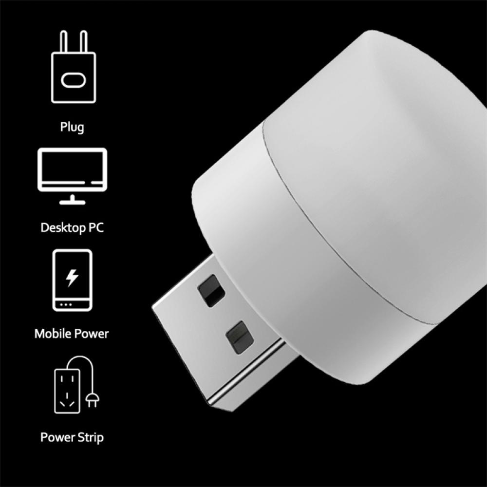 Đèn LED Đọc Sách Bảo Vệ Mắt Sạc USB E2I7 Hình Tròn Tiện Dụng