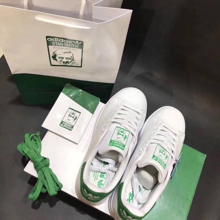 Giày thể thao STAN SMITH Trắng gót xanh (FULLBOX - CÓ SẴN) Giầy sneaker nam nữ trắng đủ size | BigBuy360 - bigbuy360.vn