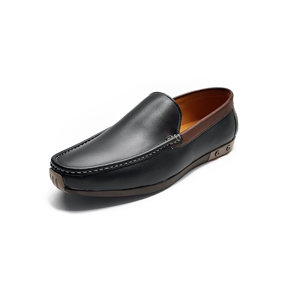 Giày Lười Nam Da Bò Thật Nguyên Miếng GM32