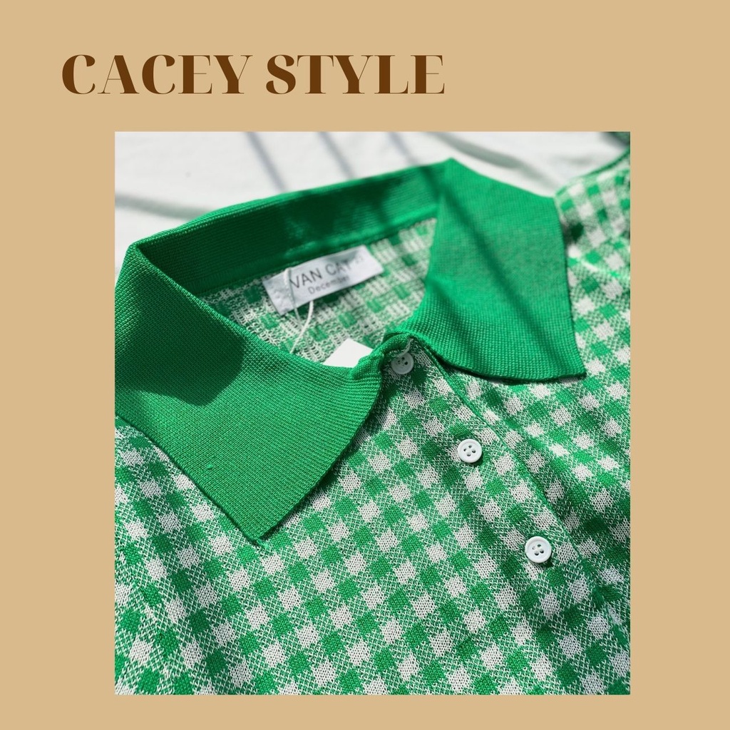  Áo Polo chất len mỏng màu xanh hàng Quảng Châu loại 1