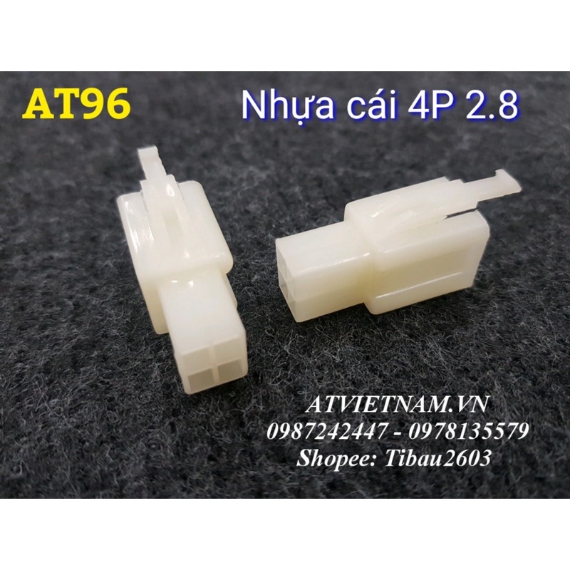 Nhựa đầu CÁI 4 lỗ 4P 2.8 - AT96