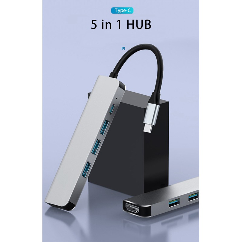 Bộ Chuyển Đổi Usb 3.1 Type-C Hub Sang Hdmi 4k Thunderbolt 3 Cổng Usb Pd 87w Cho Macbook Pro / Huawei Matebook