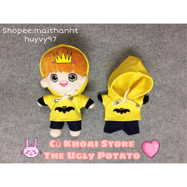 [15-20cm]Áo hoodie cho doll 20cm - Outfit cho doll