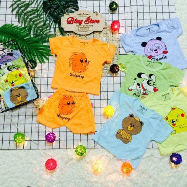 (Tặng 10 quần cotton đẹp) Combo 10 bộ đùi cho bé trai bé gái