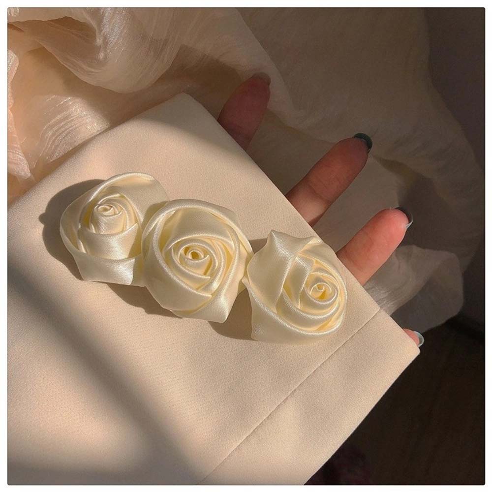 Kẹp tóc hình hoa hồng bằng hợp kim phong cách Hàn Quốc thời trang cho nữ