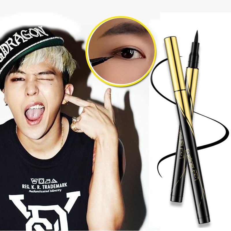 Bút Kẻ Mắt / Mascara Màu Đen Nhanh Khô Lâu Trôi Chống Thấm Nước Không Bị Nhòe Dễ Lên Màu Dành Cho Nam Giới
