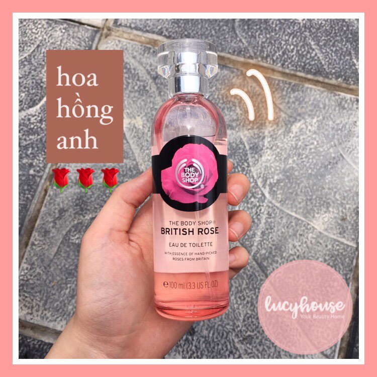 Nước hoa Hoa hồng Anh British Rose Eau de Toilette The Body Shop 100ml